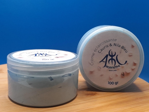 Crème éclaircissante au nacre de Cauris & Nila Bleu-100gr