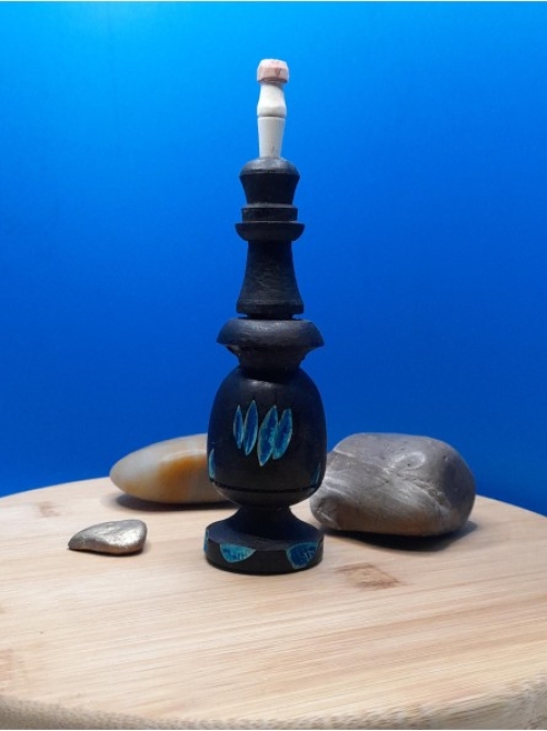 Flacon de Khôl Traditionnel en bois fait main