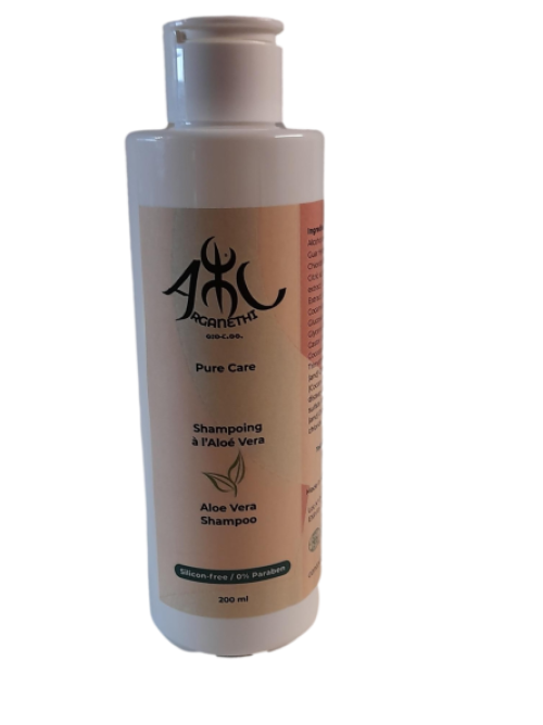 Shampoing doux à l'Aloé Vera bio & Thé vert -sans Silicone- Parabène