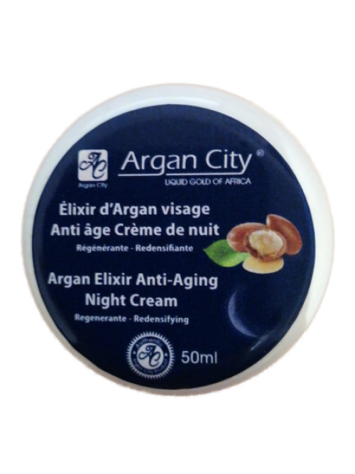 Elixir crème de nuit soins du visage à l'Argan
